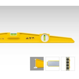 Nivela cu 2 bule si magneti, tip 81SM de 40 cm, profil trapezoidal turnat - Img 2