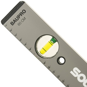 Nivela cu bula ( Boloboc ) cu profil tubular aluminiu Sola BAUPRO 50cm - Img 3
