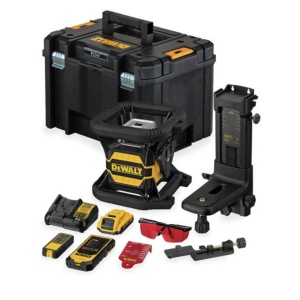 Nivela laser rotativa DeWalt DCE080D1RS, laser rosu, EU - Img 1