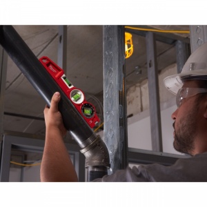 Nivela magnetica Milwaukee Block Torpedo 25 cm, bulă reglabila la 360° cu blocare pentru masurarea unghiurilor