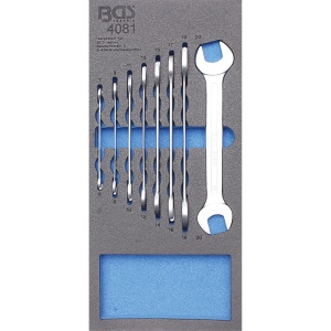 Organizator pentru carucior BGS, 8 chei duble 6-22mm, 1/3 sertar - Img 1
