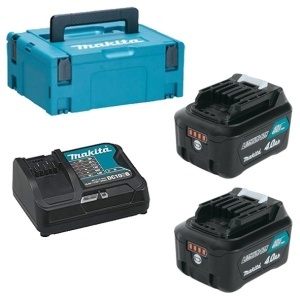 Pachet acumulatori Makita CXT - 2xBL1041B + DC10SB + MAKPAC1