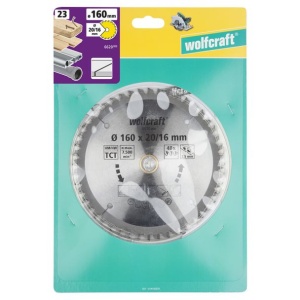Panza pentru fierastrau circular de mana Wolfcraft 6620000, diametru 160 mm, diametru interior disc 20, 16 mm, latime taiere 2.5 mm, 48 dinti, seria mov - Img 2