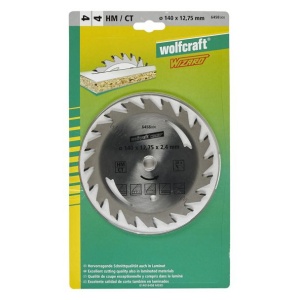 Panza pentru fierastrau circular Wolfcraft 6458000, diametru 140 mm, diametru interior disc 12.75 mm, latime taiere 2.4 mm, 20 dinti, seria argintie. - Img 2