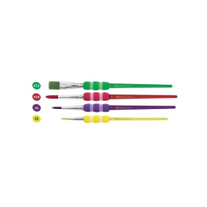 Pensule Soft Touch Faber-Castell 4 buc/set - Img 2