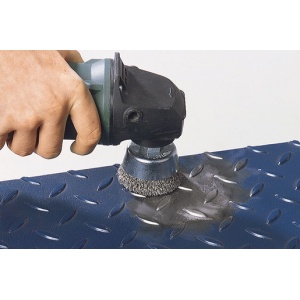 Perie de sarma Wolfcraft 2702000, tip oala, D 70 mm, pentru polizoare unghiulare, filet M14 - Img 2
