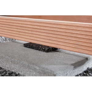 Placa cauciuc pentru constructii terasa lemn Wolfcraft 6987000, 90 x 90 x 10 mm, set 20 bucati - Img 4