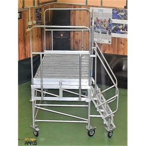 Platforma mobila RARIS, aluminiu, cu podina extinsa, la 60°, Gmax = 400 kg, tip P2M60 - Img 5