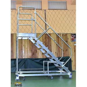 Platforma mobila RARIS, aluminiu, la 45°, Gmax = 200 kg, cu maneta, tip PNR45 - Img 6