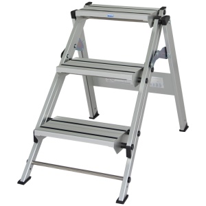 Platforma pliabila Krause Stabilo cu trepte cu cauciuc anti-alunecare, 3 trepte, 2.65m