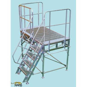 Platforma RARIS fixa, la 60°, rigidizata, cu podina extinsa, Gmax = 400 kg, tip P2F60 - Img 1