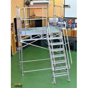 Platforma RARIS fixa, la 60°, rigidizata, cu podina extinsa, Gmax = 400 kg, tip P2F60 - Img 3