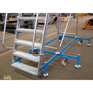 Platforma RARIS la 60°, mobila, rigidizata, baza otel, structura aluminiu, cu podina lunga, tip PBL - Img 7