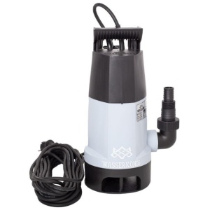Pompa submersibila din plastic Wasserkonig SPMD9242, ape murdare, particule max. 35 mm, putere 950 W, debit 14500 l/h, inaltime refulare 8.5 m, flotor electromecanic - Img 1