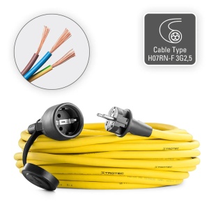 Prelungitor profesional pentru santier, 230V, 3 x 2.5 / 20m - Img 4