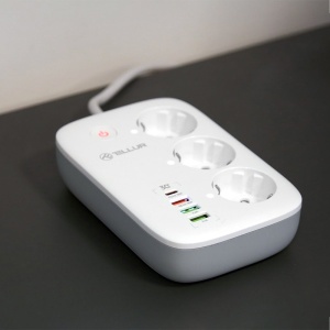 Prelungitor WiFi Tellur Smart, 3 porturi, PD30W, QC18W, 2xUSB 2.4A, 2500W, 10A, 2m - Img 3