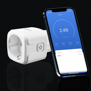Priză WiFi Tellur Smart, monitorizare consum, 3680W, 16A, alb - Img 2