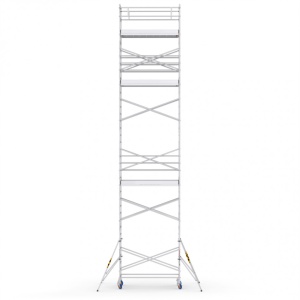 ProTUBE L12 Schela mobila profesionala din aluminiu H lucru 12,5m, podina 120 x 240 cm - Img 2