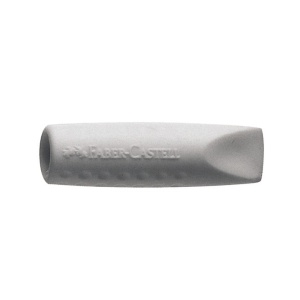 Radieră capac grip 2001 gri Faber-Castell 2 buc/set