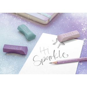Radieră roll-on sparkle turcoaz violet Faber-Castell - Img 3