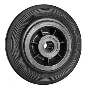 Roata compresor cu rulment cu role, 125mm, pentru comprespsare de 24l si 50l, FIAC - Img 1