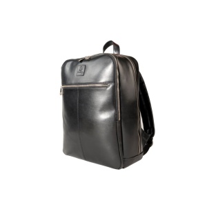 Rucsac din piele laptop 14" Exactive Exacompta 17637E, negru - Img 4