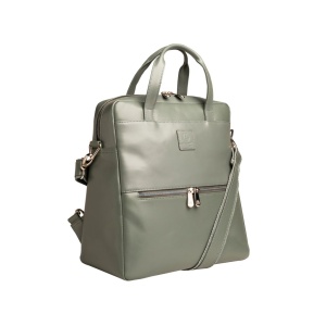 Rucsac din piele laptop 14" Exactive Lady Exacompta 17236E, gri - Img 2