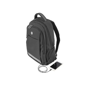 Rucsac laptop Tellur Companion, cu port USB, 15.6", negru - Img 2