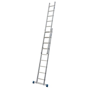 Scara culisanta din aluminiu Stabilo, 2x9 trepte - Img 1