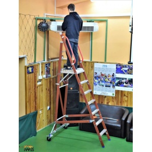 Scara RARIS, electroizolanta, fibra sticla, platforma mare, trepte late, tip SPMFE - Img 5