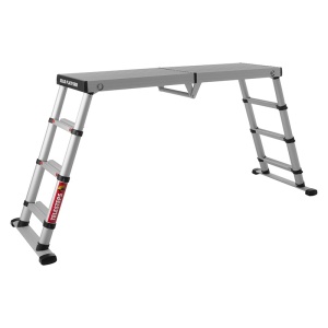 Scara telescopica cu platforma, Telesteps, 3 trepte 65mm, inaltime max. platforma 0.88m, inaltime max. de lucru 2.88m, tip Solid Line - Img 1