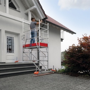 Schela Climtec 0,6 x 1.5m, aluminiu, inaltime lucru 7m, modul 0+1+2 - Img 6
