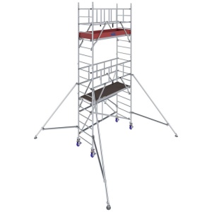 Schela Protec XS1000, 0,6 x 2m, aluminiu, inaltime lucru 5,7m - Img 3