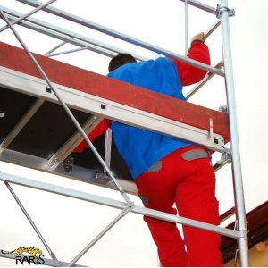 Schele RARIS, profesionale, mobile, din aluminiu, cu suprafata podina 1,6x1,4 m, Hlucrumax: 4,3-14,3 m, tip W1,6 - Img 4