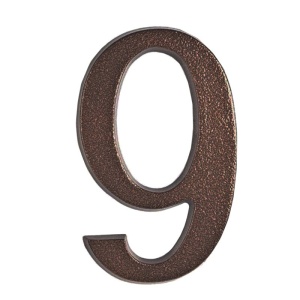 SEMN CIFRA CU SURUB FIXARE - 200MM / BRONZ-ANTIC