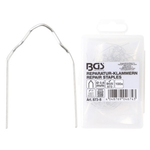 Set 100 cleme reparatie plastic, forma "V", Ø 0.6 mm, pentru BG-873 (cod nou BG-873-8)