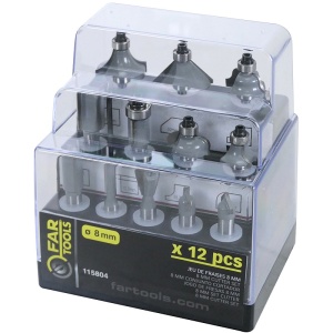 Set 12 freze 8mm, FarTools - Img 1