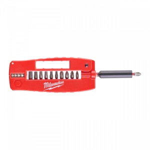Set 12 piese Milwaukee dezizolator cabluri electrice, casetă ghidare biți si prelungitor magnetic
