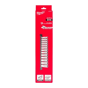 Set 13 chei tubulare lungi in 12 puncte Milwaukee 1/2", sistem metric - Img 3