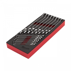 Set 15 chei fixe Milwaukee MAX BITE™ cu clichet și cap pivotant 8-22 mm - Img 2