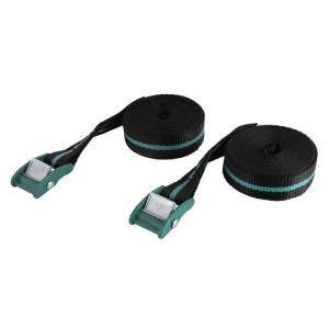 Set 2 benzi de tensionare Wolfcraft 3421000, 4m 120 kg, cu agrafa elastica - Img 1