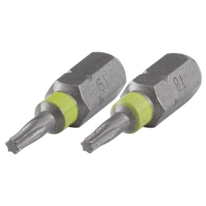 Set 2 biti pentru insurubat Wolfcraft 2495000, TX8-TX9, prindere E63, lungime 25 mm