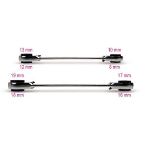 Set 2 chei inelare Beta cu clichet 192/S2, 8x10/12x13/16x17/18x19 mm - Img 2