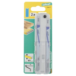 Set 2 panze pentru fierastrau pendular Wolfcraft 3544000, prindere in U, taiere universala, adancime taiere 3 - 6 / 65 mm - Img 2