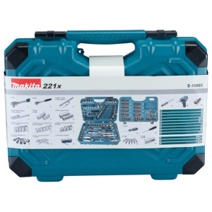 Set 221 piese Makita accesorii si scule de mana - Img 3