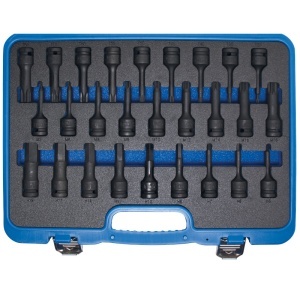 Set 27 piese BGS varfuri de impact, torx + imbus + ZXN, antrenare 1/2"