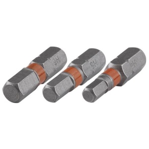Set 3 bit inbus pentru insurubat Wolfcraft 1340000, 4-5-6, prindere E63, lungime 25 mm - Img 1