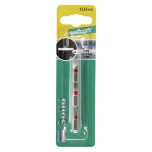 Set 3 biti pentru insurubat Wolfcraft 1338000, profil drept, lungime 25 mm - Img 3
