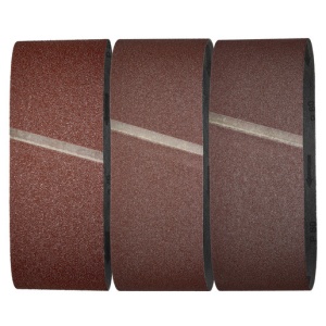 Set 5 benzi de slefuit Wolfcraft 8417000, pentru lemn si metale, Gr. A40, A80, A120 , 75x533 mm - Img 2