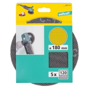 Set 5 discuri Easy fix Wolfcraft 5615000, Gr. 120, D 180 mm - Img 2